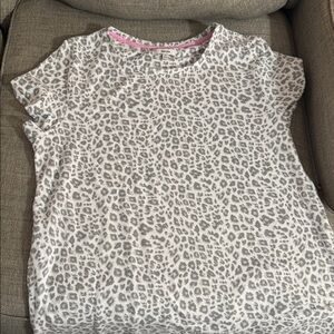 Kenzie Gray Leopard Print Pajama MuMu